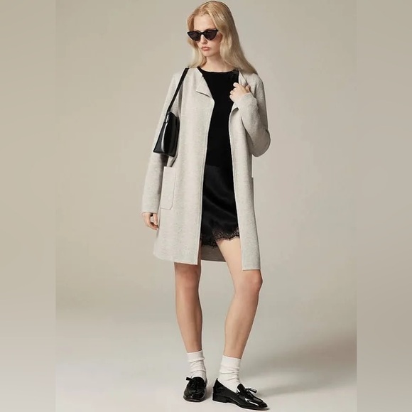J. Crew Women's Juliette collarless sweater-blazer - Picture 1 of 4